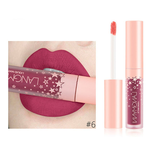 2019 Women's Fashion Lipstick Cosmetics Women Sexy Waterproof Lips Matte Lasting Lip Gloss
