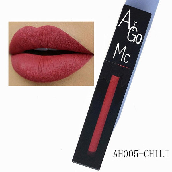 2019 Women's Fashion New Lipstick Cosmetics Women Sexy Lips Matte Lasting Lip Gloss Party