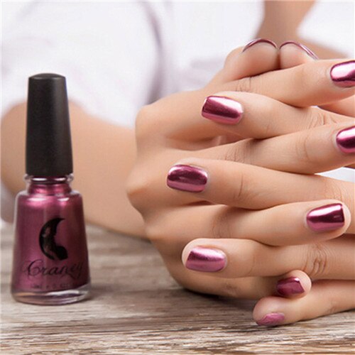 2018 nouveau mode femmes fille miroir vernis à ongles placage argent pâte métal couleur acier inoxydable beauté Nail Art livraison directe