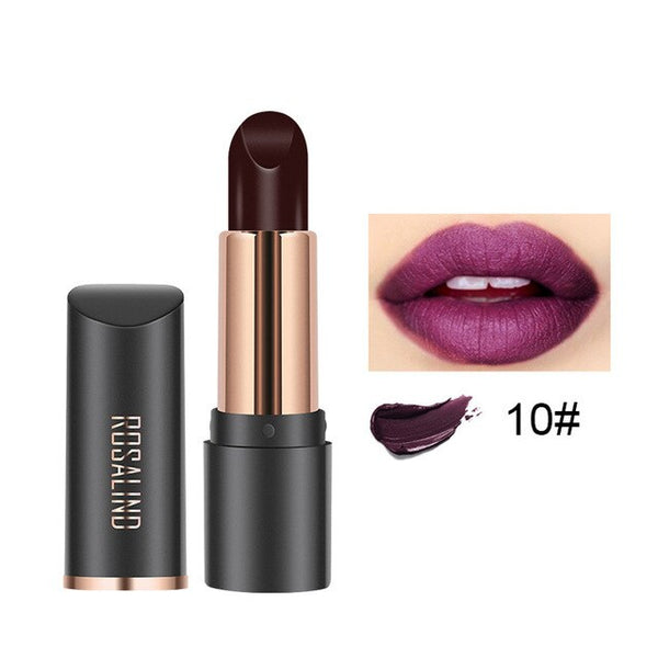 Bright Colors Matte Lipstick Elegant Velvet Matte Texture Fashion Waterproof Long Lasting Lipstick Cosmetic Sexy Lip Gloss