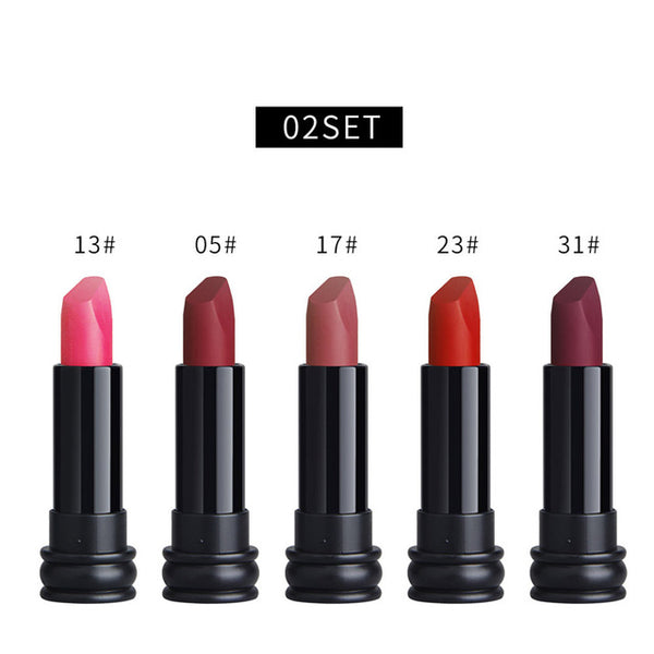 New Fashion 5PCS New Fashion Waterproof Matte Lipstick Cosmetic Sexy Lip Gloss