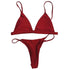 Women Solid Bikini Set
