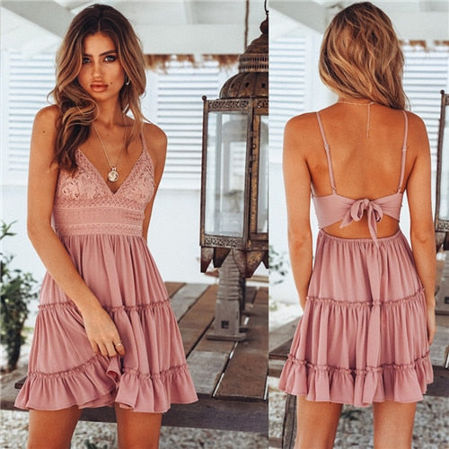 Sexy Lace Beach Dress Ladies Bikini Swimsuit Cover Up