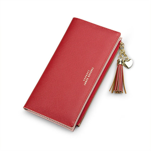 Wallet Women Long Cute Wallet Leather Tassel Women