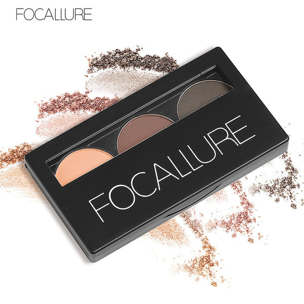 HIGH QUALITY 3 Color Waterproof Eye Shadow Eyebrow Powder Make Up Palette Women Beauty