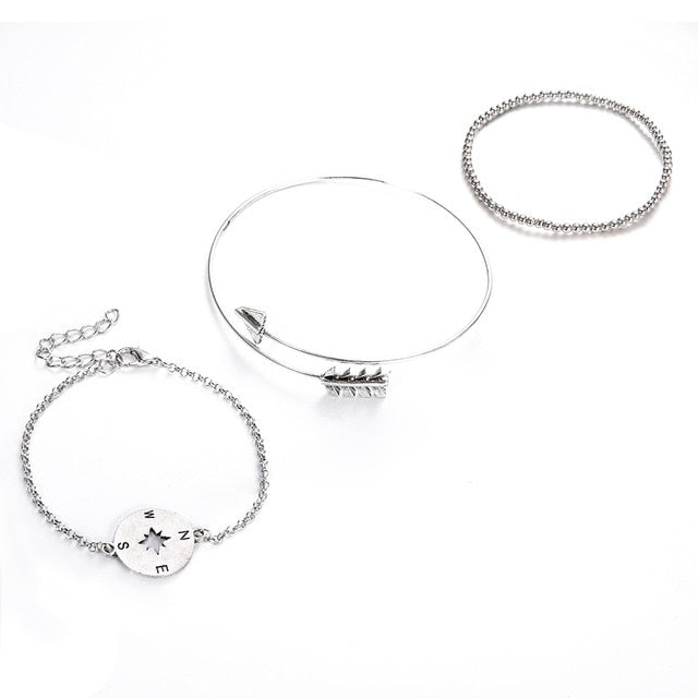 3 Pcs/set  Bracelet Set Women Party Jewelry Accessories