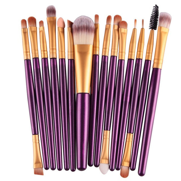 NEW 4-15pcs Makeup Brushes Tool Set