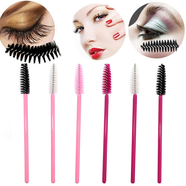 50 pièces brosse à cils jetable peigne Mascara baguettes applicateur cils outil d'extension professionnel beauté maquillage outil pour les femmes