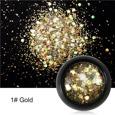 6 Style Nail Art décor paillettes Laser ongles paillettes poudre ensemble 3D conseils manucure accessoires Gel vernis décorations outils #290351