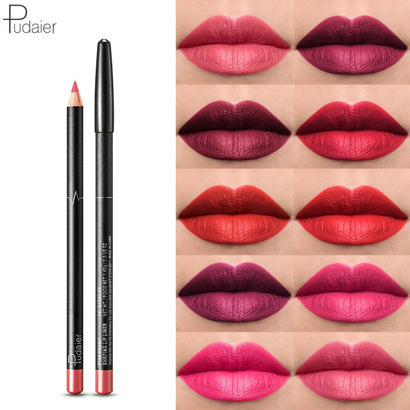 HOT 6PCs/set 36 Colors Nude lip liner Matte Lip liner Pencil Waterproof