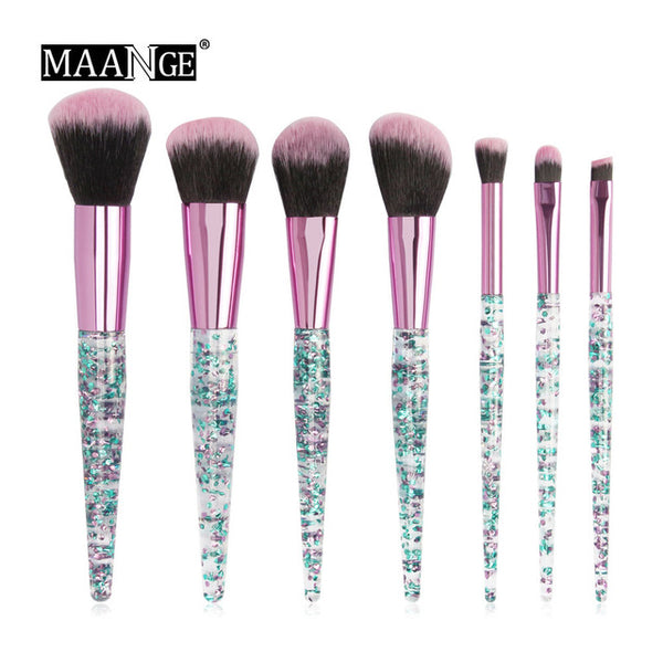 7-20Pcs Diamond Makeup Brushes Set Powder Foundation