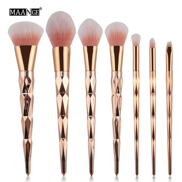 7-20Pcs Diamond Makeup Brushes Set Powder Foundation