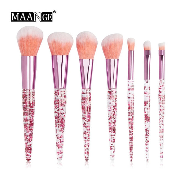 7-20Pcs Diamond Makeup Brushes Set Powder Foundation