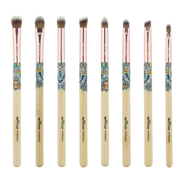 High Quality 8PCS Bamboo Makeup Brush Set Brushes Professional