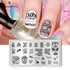 BORN PRETTY Rectangle Manicure Stamping Template Letters Design 12*6cm Nail Art  Image Plate BP-L055