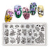 BORN PRETTY Rectangle Nail Stamping Plates Flower Butterfly Mixed Pattern Nail Art Image Design Tools Pure World L001