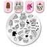 BORN PRETTY Round Nail Stamping Plate Shinging Fruit Manicure Nail Art Image Plate