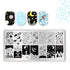 BORN PRETTY Space Series Nail Stamping Plates Moon Star Rectangle Nail Art Template Manicure Stencil Tools Outer