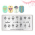 BORN PRETTY Spring Garden Series Stamping Plates Flowers Rectangle Stainless Steel Nail Stamp Image Template Nail Art DIY Design