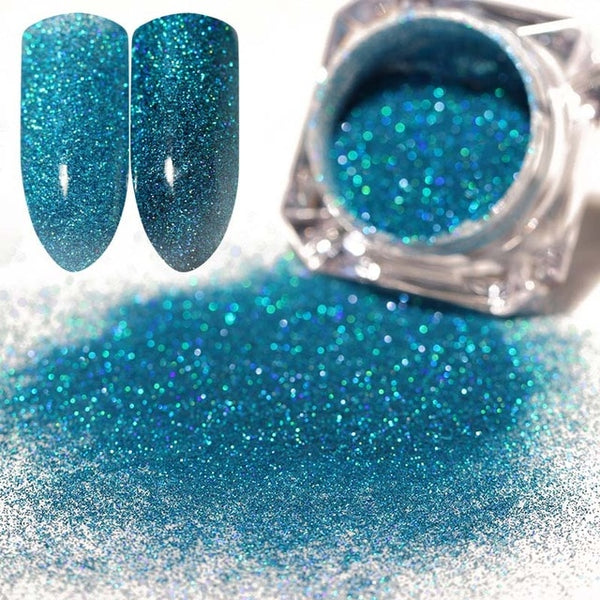 BORN PRETTY Starry Nail Glitter Powder Holographic Laser Glitters Dust Manicure Nail Art Decorations