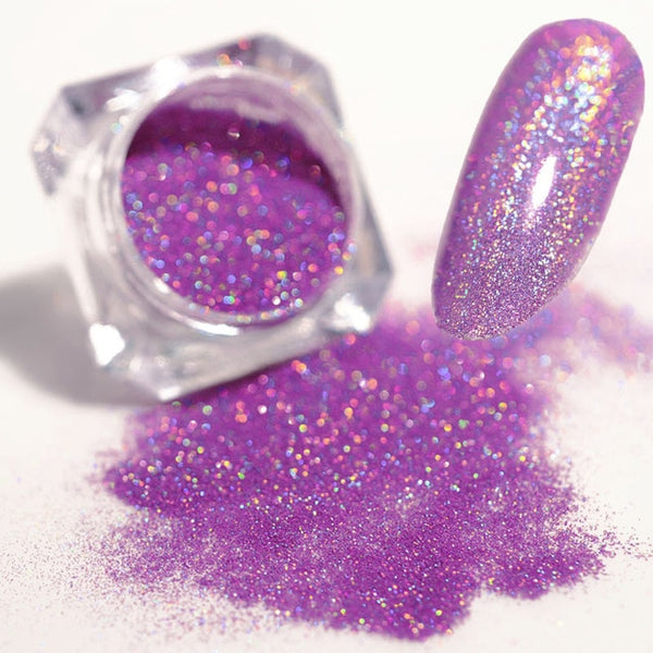 BORN PRETTY Starry Nail Glitter Powder Holographic Laser Glitters Dust Manicure Nail Art Decorations