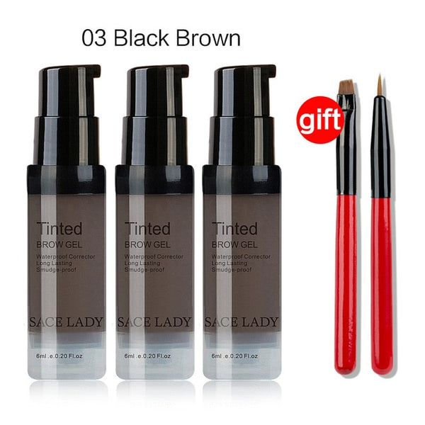 Buy 3 Get 1 Gift SACE LADY Eyebrow Tint Set Waterproof Henna Makeup Gel Brush Eye Brow Cream Kit Make Up Paint Enhancer Cosmetic