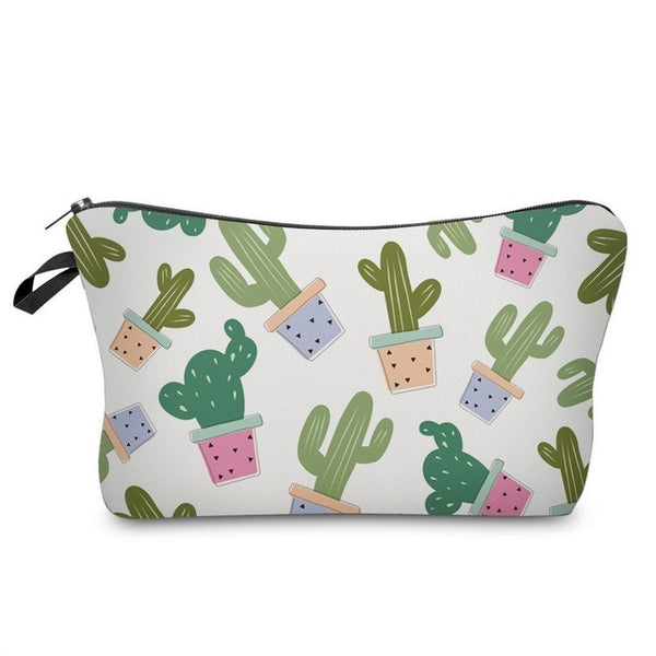 Women Cosmetic Bags 3D Printed Makeup