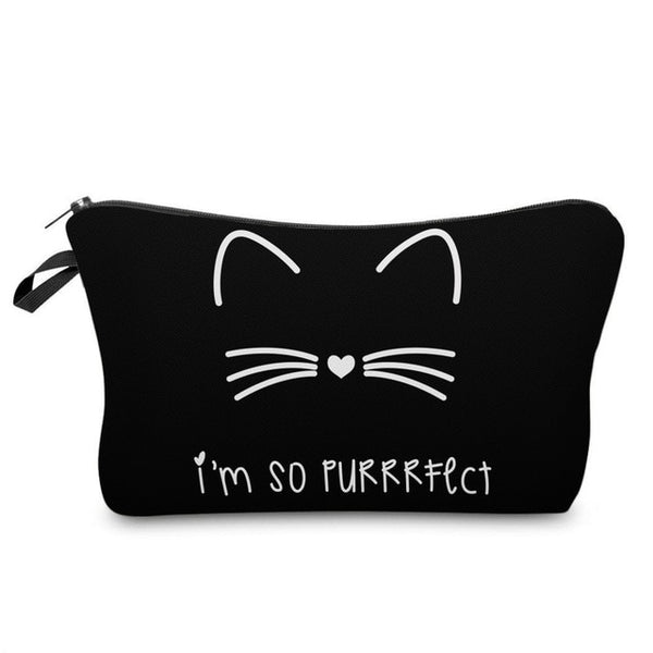 Women Cosmetic Bags 3D Printed Makeup