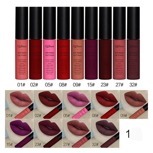 Elegant Lip Gloss 1PC 9 Colors Christmas Waterproof Matte Luminous Shimmer Liquid Long Lasting Lipstick Lip Gloss For All People