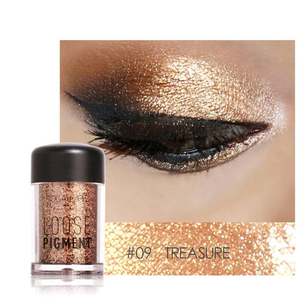 FOCALLURE 18 Colors Glitter Eye Shadow Loose Powder Shimmer Pigment Eyeshadow Makeup
