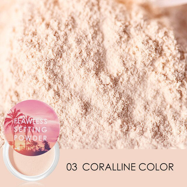 FOCALLURE 2019 Brighten Natural Setting Powder Light Fine Powder Not Clog Pores Silky Soft Smooth Velvet Face Make up