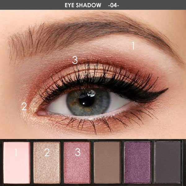 NEW 6 Colors Eye Shadow Makeup Shimmer Matte Eyeshadow