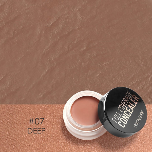 FOCALLURE 7 Colors Full Cover Concealer cream Makeup Primer Cover Foundation Base Lasting Oil Control Cream Concealer