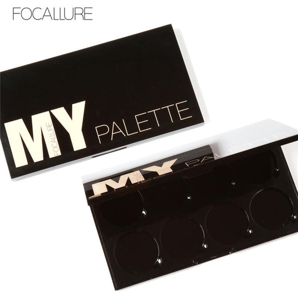FOCALLURE Big 8 Colors DIY Design Face Bronzer Pressed Blush Paltter with Highlither Face Powder Brighten Cosmetics