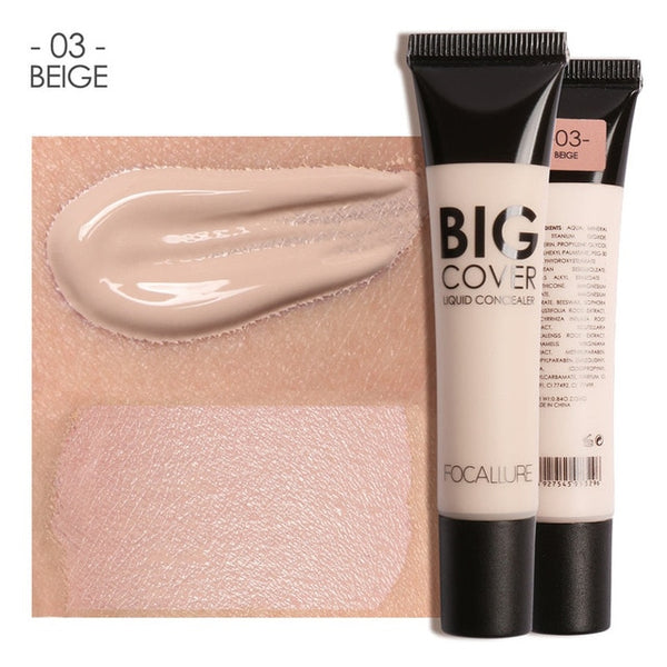 NEW Big Cover Liquid Concealer Moisturizing Oil-control Waterproof Contour Makeup Face Primer Face Cream Concealer