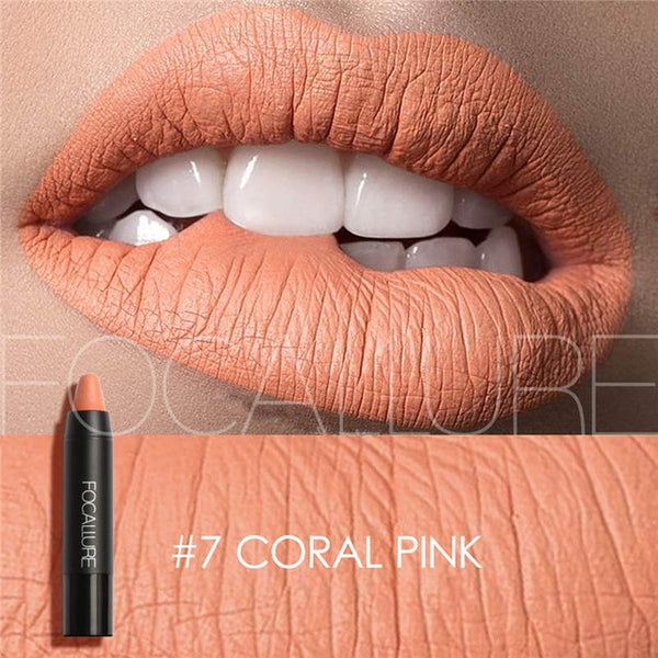 Matte Lipstick 19 Colors Waterproof Long-lasting Easy to Wear Professional Lipstick