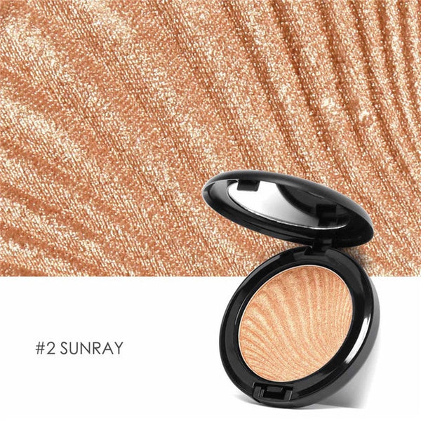 FOCALLURE New 4 Colors Ultra Glow Beam Highlighter Palette Powder Makeup Highlighter Contour Palette