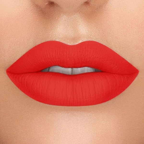 New Matte Liquid Lipstick High Pigment Lip Tint Sexy Red  Hot Color Lips makeup