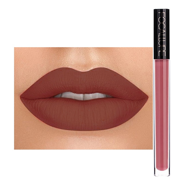 New Matte Liquid Lipstick High Pigment Lip Tint Sexy Red  Hot Color Lips makeup