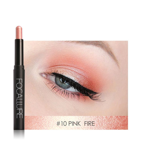 FOCALLURE TOP Glitter Shades Eyeshadow Pencil High Pigment Cosmetic Professional Make up Beauty Highlighter Eye Shadow