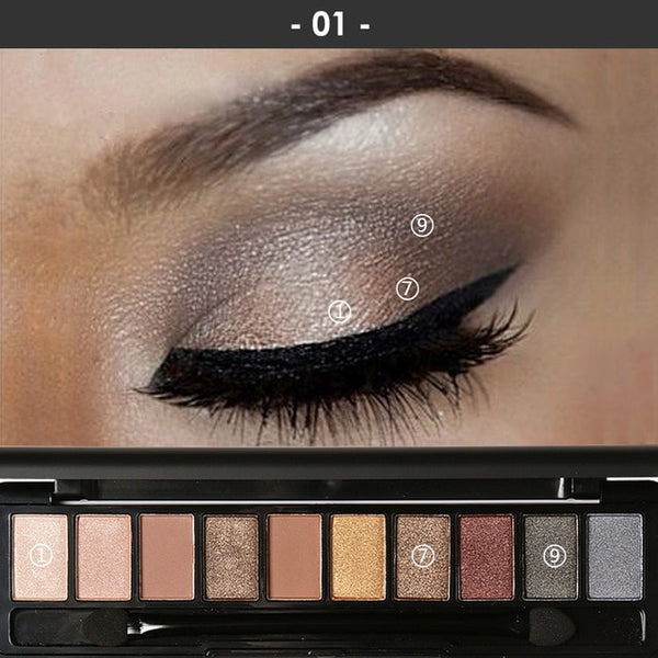 HIGH QUALITY 10Pcs Makeup Palette Natural Eye Makeup Light Eye Shadow Makeup