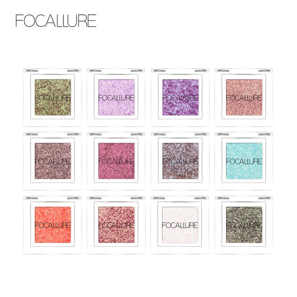 Focallure Eyeshadow Glitter Powder Pigment Metallic Shiny Holographic Eye Toppers Single Eye Shadow Makeup