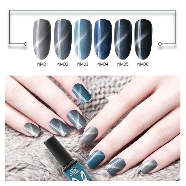 Gel de maquillage pour ongles 5 ml Granny gris CHE GEL magnétique pour les yeux de chat LED UV