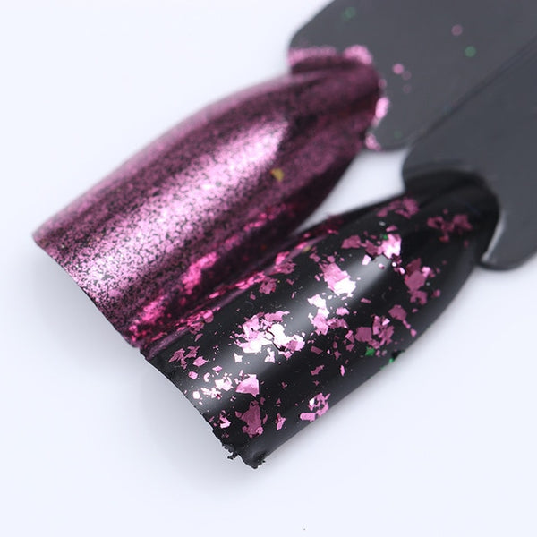 Gold Silver Nail Strip Wire Mirror Metal Line Irregular Sequin Glitter Flakies UV Gel 3D Nail Decoration