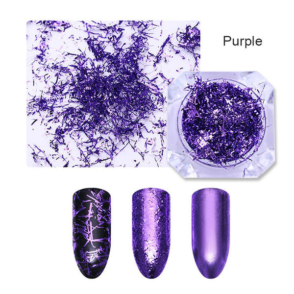 Gold Silver Nail Strip Wire Mirror Metal Line Irregular Sequin Glitter Flakies UV Gel 3D Nail Decoration