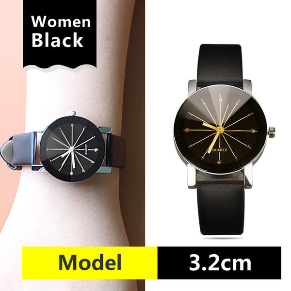watches Arrival men women's Dial Clock Leather
