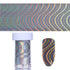 Holographic Laser Nail Foils Irregular Grid Waves 4*100cm Starry Paper Transfer Sticker Manicure Nail Art Decoration