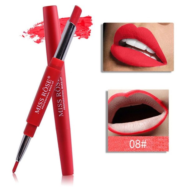 Hot Double-end Lip Liner 8 Color Easy to Wear atural Long-lasting Lipliner Waterproof Lips Liner Stick Pencil For All Skin