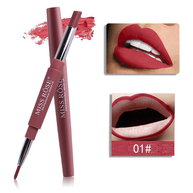 Hot Double-end Lip Liner 8 Color Easy to Wear atural Long-lasting Lipliner Waterproof Lips Liner Stick Pencil For All Skin