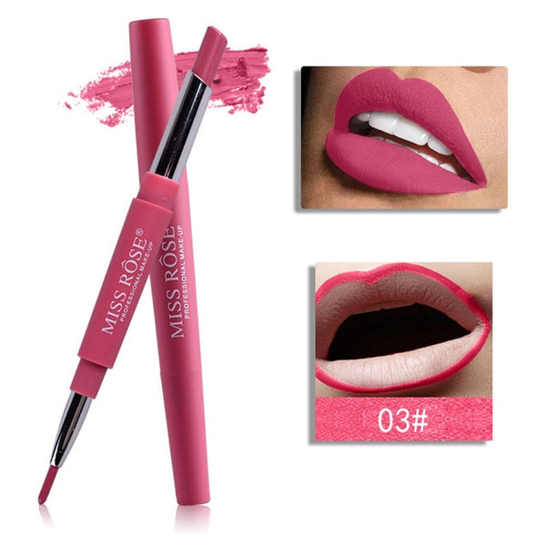 Hot Double-end Lip Liner 8 Color Easy to Wear atural Long-lasting Lipliner Waterproof Lips Liner Stick Pencil For All Skin